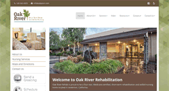 Desktop Screenshot of oakriver-rehab.com