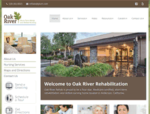 Tablet Screenshot of oakriver-rehab.com